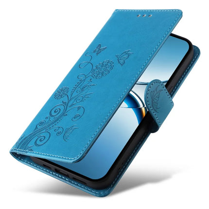 For Oppo Find X8 5G Leather Case Butterfly Floral Imprint Wallet Stand Cover