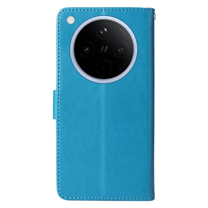 For Oppo Find X8 5G Leather Case Butterfly Floral Imprint Wallet Stand Cover