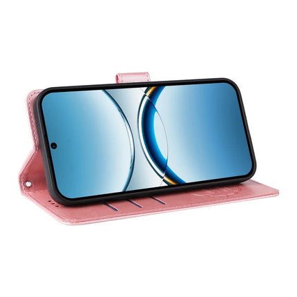 For Oppo Find X8 5G Leather Case Butterfly Floral Imprint Wallet Stand Cover