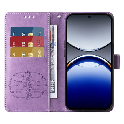 For Oppo Find X8 Pro 5G Leather Case Butterfly Floral Imprint Wallet Stand Cover