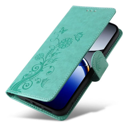 For Oppo Find X8 Pro 5G Leather Case Butterfly Floral Imprint Wallet Stand Cover