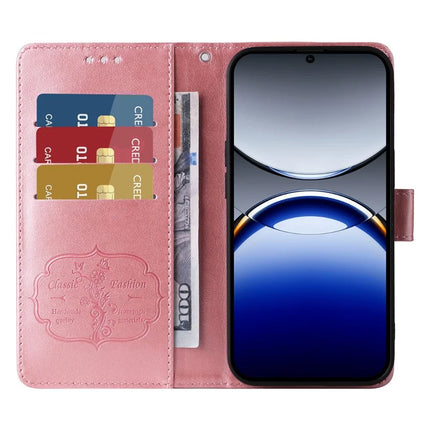 For Oppo Find X8 Pro 5G Leather Case Butterfly Floral Imprint Wallet Stand Cover