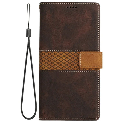 For Google Pixel 9 Pro / Pixel 9 Leather Case Grid Splicing Stand Wallet Phone Cover