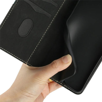 For Google Pixel 9 Pro / Pixel 9 Leather Case Grid Splicing Stand Wallet Phone Cover