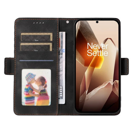 For OnePlus 13 Case PU Leather Phone Cover Rhombus Starry Imprinted