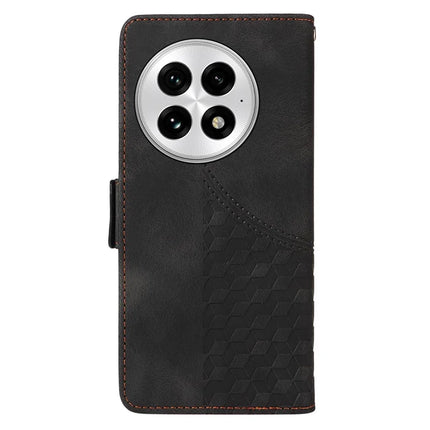 For OnePlus 13 Case PU Leather Phone Cover Rhombus Starry Imprinted