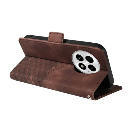 For OnePlus 13 Case PU Leather Phone Cover Rhombus Starry Imprinted