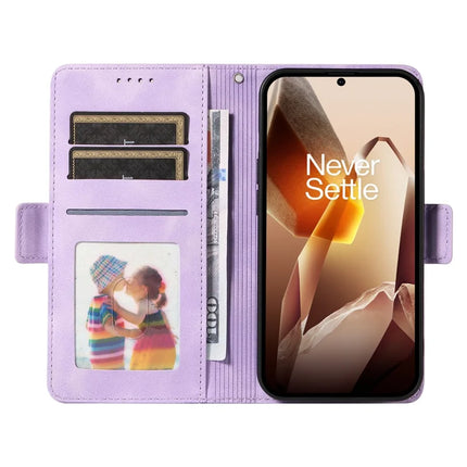 For OnePlus 13 Case PU Leather Phone Cover Rhombus Starry Imprinted