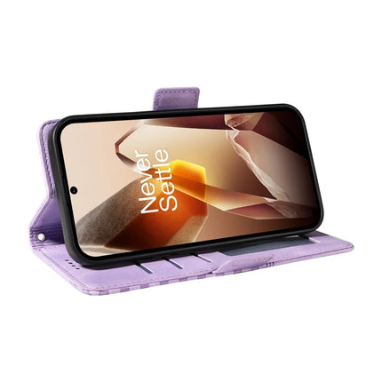For OnePlus 13 Case PU Leather Phone Cover Rhombus Starry Imprinted