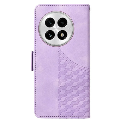 For OnePlus 13 Case PU Leather Phone Cover Rhombus Starry Imprinted