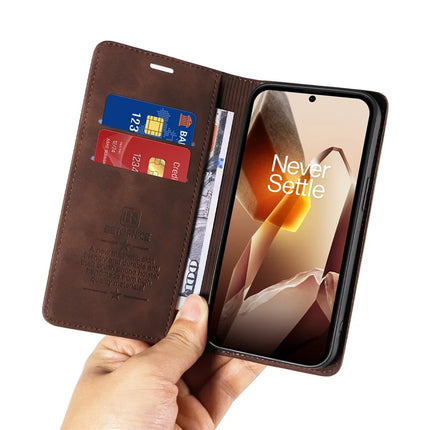 BETOPNICE 003 For OnePlus 13 Wallet Case Leather Phone Cover with Stand