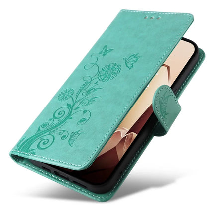 For OnePlus 13 Leather Case Butterfly Floral Imprint Wallet Stand Cover