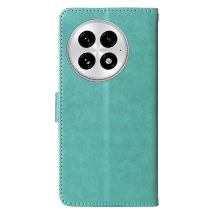 For OnePlus 13 Leather Case Butterfly Floral Imprint Wallet Stand Cover