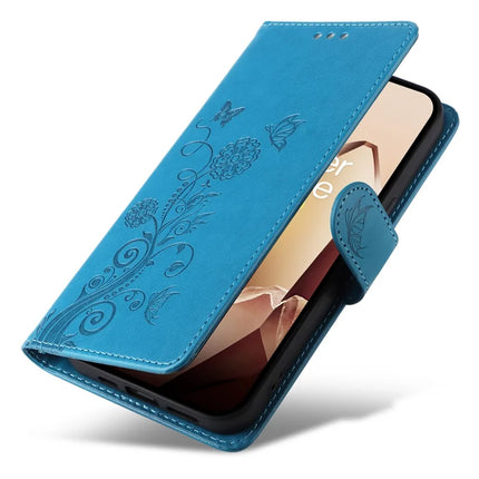 For OnePlus 13 Leather Case Butterfly Floral Imprint Wallet Stand Cover