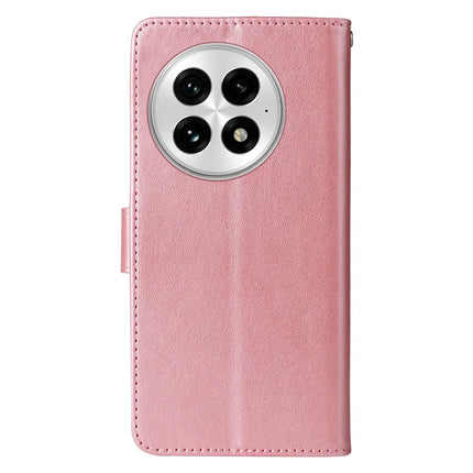For OnePlus 13 Leather Case Butterfly Floral Imprint Wallet Stand Cover