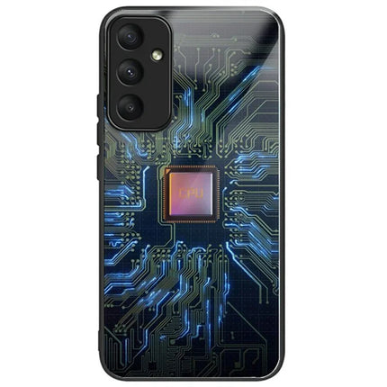 For Samsung Galaxy A16 5G  /  4G Case Tempered Glass TPU Drop-Proof Phone Cover Pattern Printing - CPU
