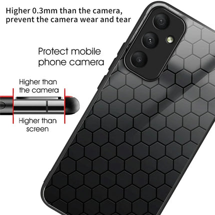For Samsung Galaxy A16 5G  /  4G Case Tempered Glass TPU Drop-Proof Phone Cover Pattern Printing