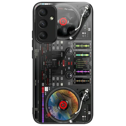For Samsung Galaxy A16 5G  /  4G Case Tempered Glass TPU Drop-Proof Phone Cover Pattern Printing - Music