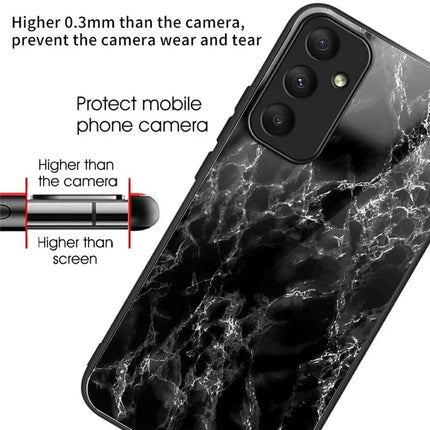For Samsung Galaxy A16 5G  /  4G Case Tempered Glass TPU Drop-Proof Phone Cover Pattern Printing