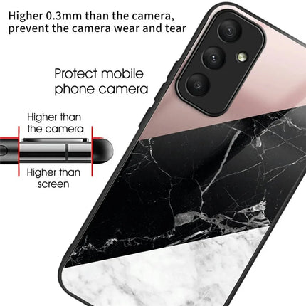 For Samsung Galaxy A16 5G  /  4G Case Tempered Glass TPU Drop-Proof Phone Cover Pattern Printing