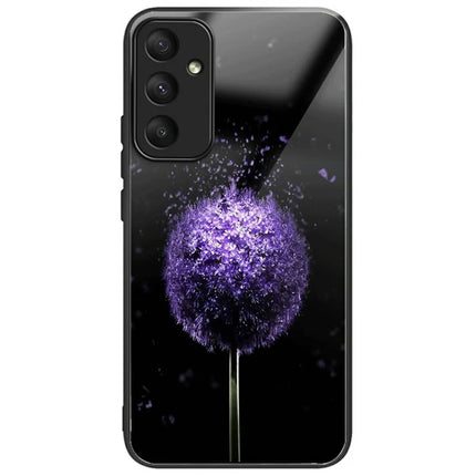 For Samsung Galaxy A16 5G  /  4G Case Tempered Glass TPU Drop-Proof Phone Cover Pattern Printing - Dandelion