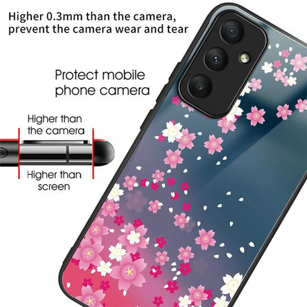 For Samsung Galaxy A16 5G  /  4G Case Pattern Printing Tempered Glass TPU Drop-Proof Phone Cover
