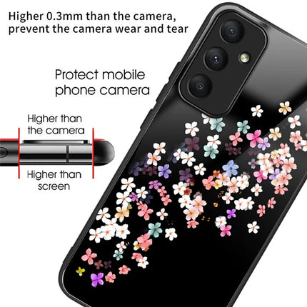For Samsung Galaxy A16 5G  /  4G Case Pattern Printing Tempered Glass TPU Drop-Proof Phone Cover