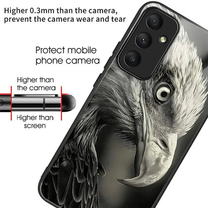 For Samsung Galaxy A16 5G  /  4G Case Pattern Printing Tempered Glass TPU Drop-Proof Phone Cover