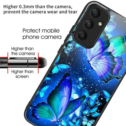 For Samsung Galaxy A16 5G  /  4G Case Pattern Printing Tempered Glass TPU Drop-Proof Phone Cover