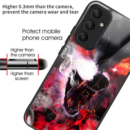 For Samsung Galaxy A16 5G  /  4G Case Pattern Printing Tempered Glass TPU Drop-Proof Phone Cover