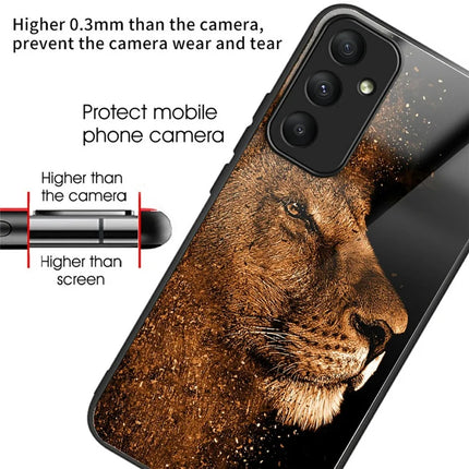 For Samsung Galaxy A26 5G Case Tempered Glass TPU Drop-Proof Pattern Printing Phone Cover