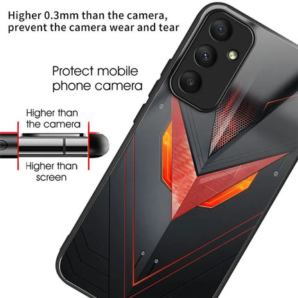 For Samsung Galaxy A26 5G Case Tempered Glass TPU Drop-Proof Pattern Printing Phone Cover