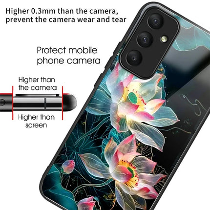 For Samsung Galaxy A26 5G Case Tempered Glass TPU Drop-Proof Pattern Printing Phone Cover
