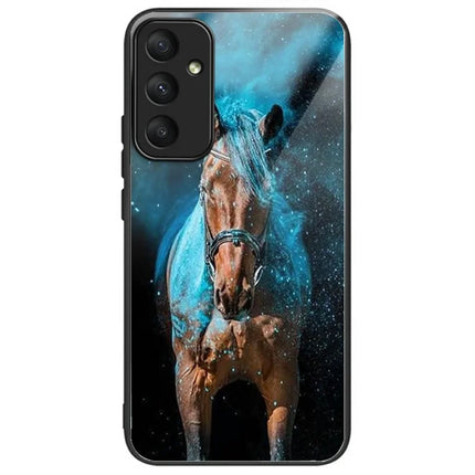 For Samsung Galaxy A26 5G Case Tempered Glass TPU Drop-Proof Pattern Printing Phone Cover - Starlight Horse