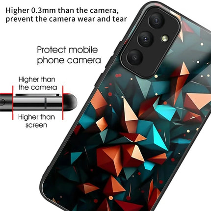 For Samsung Galaxy A26 5G Case Tempered Glass TPU Drop-Proof Pattern Printing Phone Cover