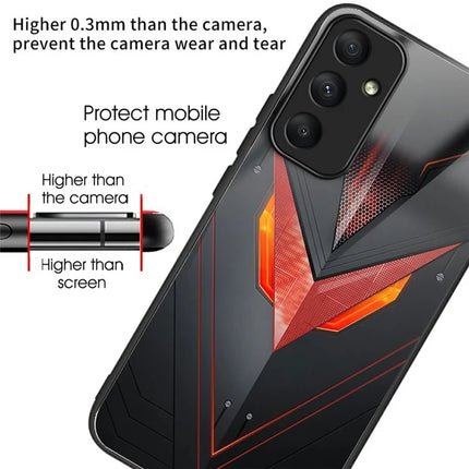 For Samsung Galaxy A56 5G Case Tempered Glass TPU Drop-Proof Pattern Printing Phone Cover