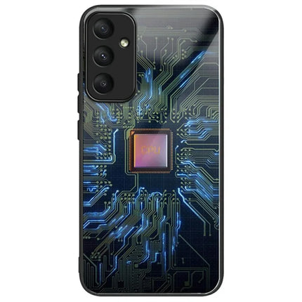 For Samsung Galaxy A26 5G Case Tempered Glass TPU Drop-Proof Phone Cover Pattern Printing - CPU
