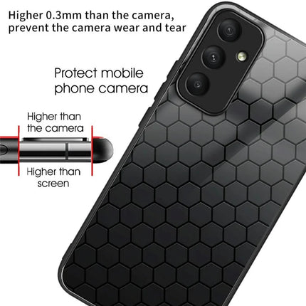 For Samsung Galaxy A26 5G Case Tempered Glass TPU Drop-Proof Phone Cover Pattern Printing