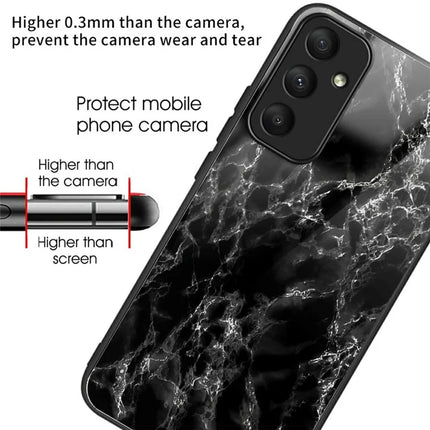 For Samsung Galaxy A26 5G Case Tempered Glass TPU Drop-Proof Phone Cover Pattern Printing