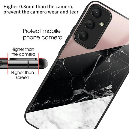 For Samsung Galaxy A26 5G Case Tempered Glass TPU Drop-Proof Phone Cover Pattern Printing