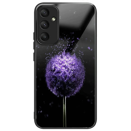 For Samsung Galaxy A26 5G Case Tempered Glass TPU Drop-Proof Phone Cover Pattern Printing - Dandelion