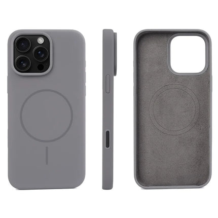 For iPhone 16 Pro Max Case Compatible with MagSafe Liquid Silicone Phone Back Cover with Camera Button
