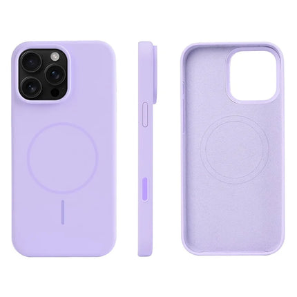For iPhone 16 Pro Max Case Compatible with MagSafe Liquid Silicone Phone Back Cover with Camera Button