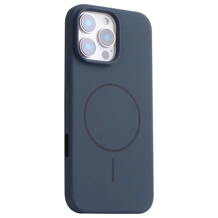 For iPhone 16 Pro Max Case Compatible with MagSafe Liquid Silicone Phone Back Cover with Camera Button - Black