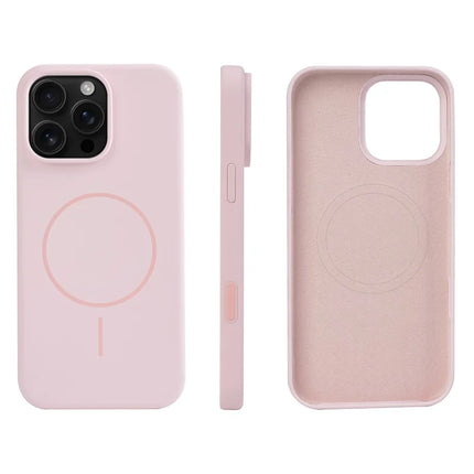 For iPhone 16 Pro Max Case Compatible with MagSafe Liquid Silicone Phone Back Cover with Camera Button