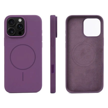 For iPhone 16 Pro Max Case Compatible with MagSafe Liquid Silicone Phone Back Cover with Camera Button