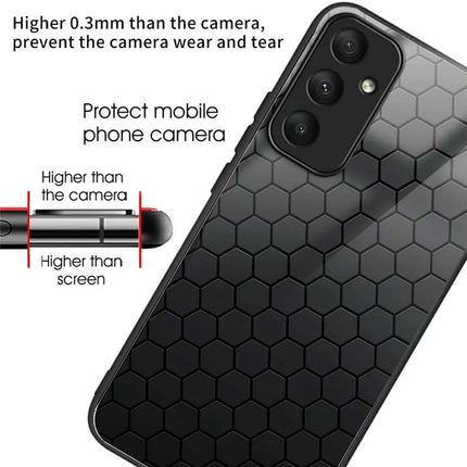 For Samsung Galaxy A56 5G Case Tempered Glass TPU Drop-Proof Phone Cover Pattern Printing