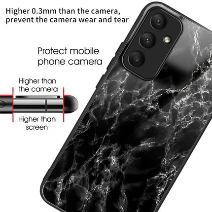 For Samsung Galaxy A56 5G Case Tempered Glass TPU Drop-Proof Phone Cover Pattern Printing