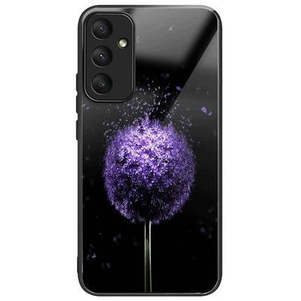 For Samsung Galaxy A56 5G Case Tempered Glass TPU Drop-Proof Phone Cover Pattern Printing - Dandelion