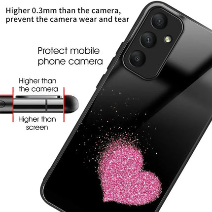 For Samsung Galaxy A56 5G Case Pattern Printing Tempered Glass TPU Drop-Proof Phone Cover